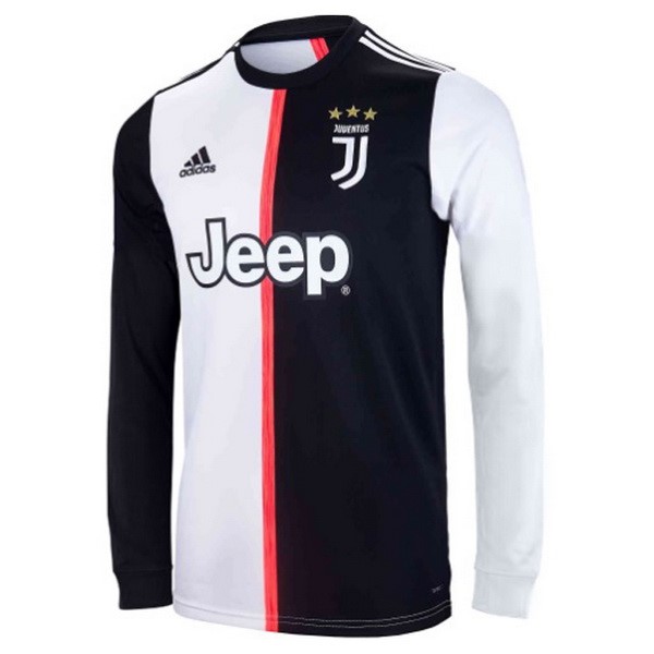 Camiseta Juventus Primera equipo ML 2019-20 Blanco Negro